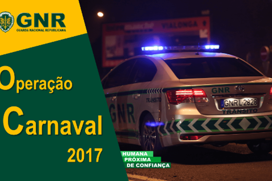 Operação "Carnaval" da GNR arranca esta sexta-feira