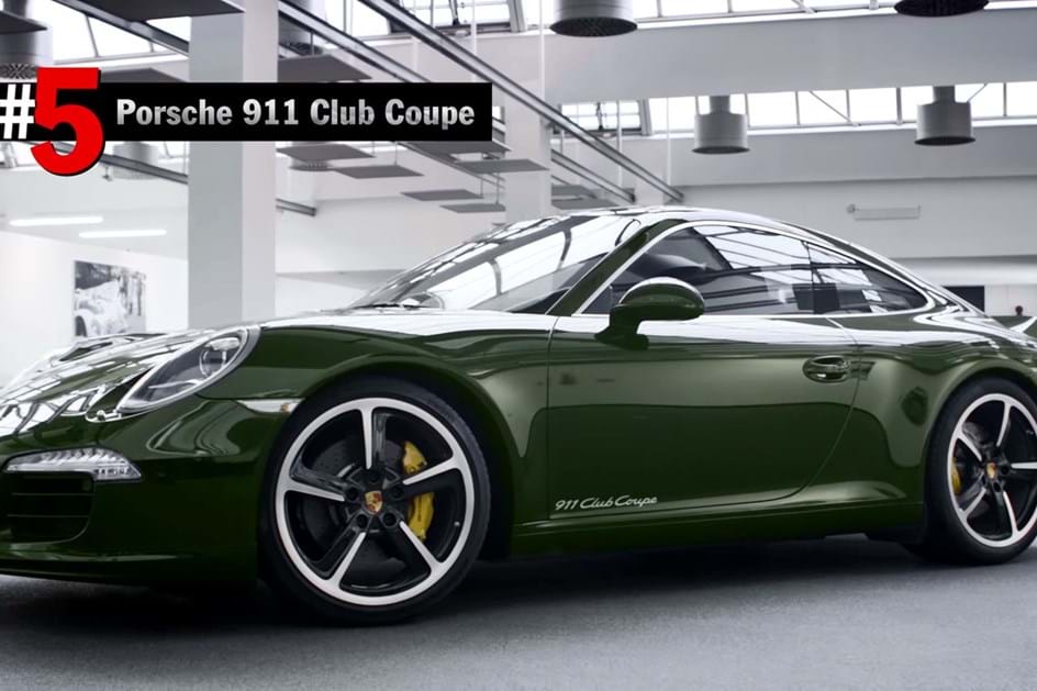 A Porsche escolheu os cinco melhores modelos especiais