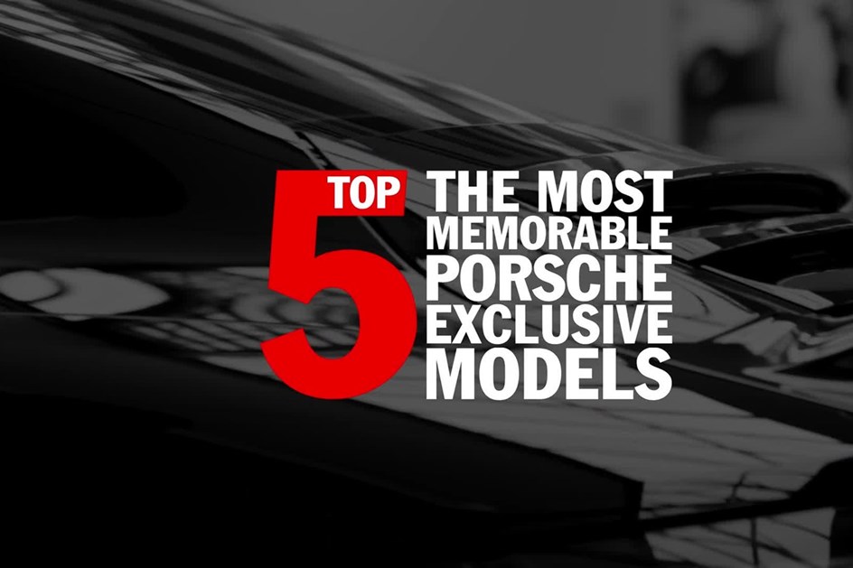 A Porsche escolheu os cinco melhores modelos especiais