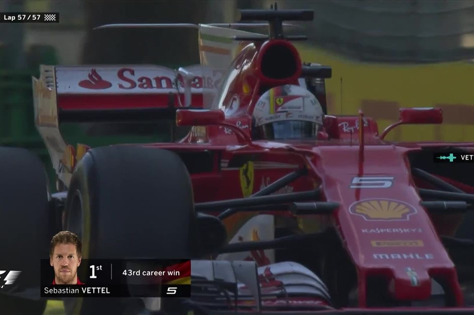 F1: Veja Vettel a "cortar" a meta no G.P. da Austrália