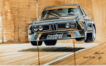 História da BMW Motorsport em 101 pinturas a... café!