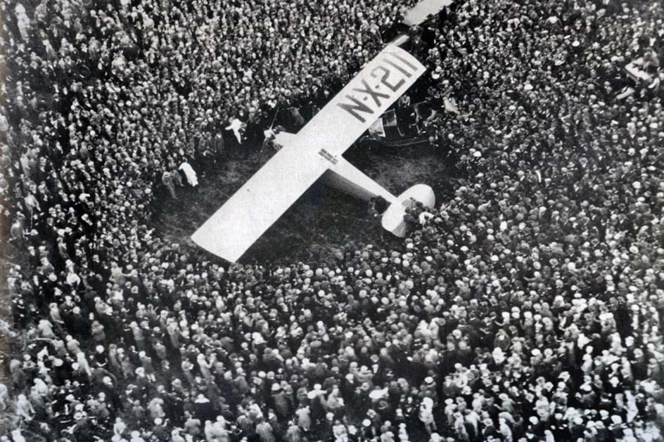 21 de Maio de 1927: Lindberg “aterrou” na Citroën