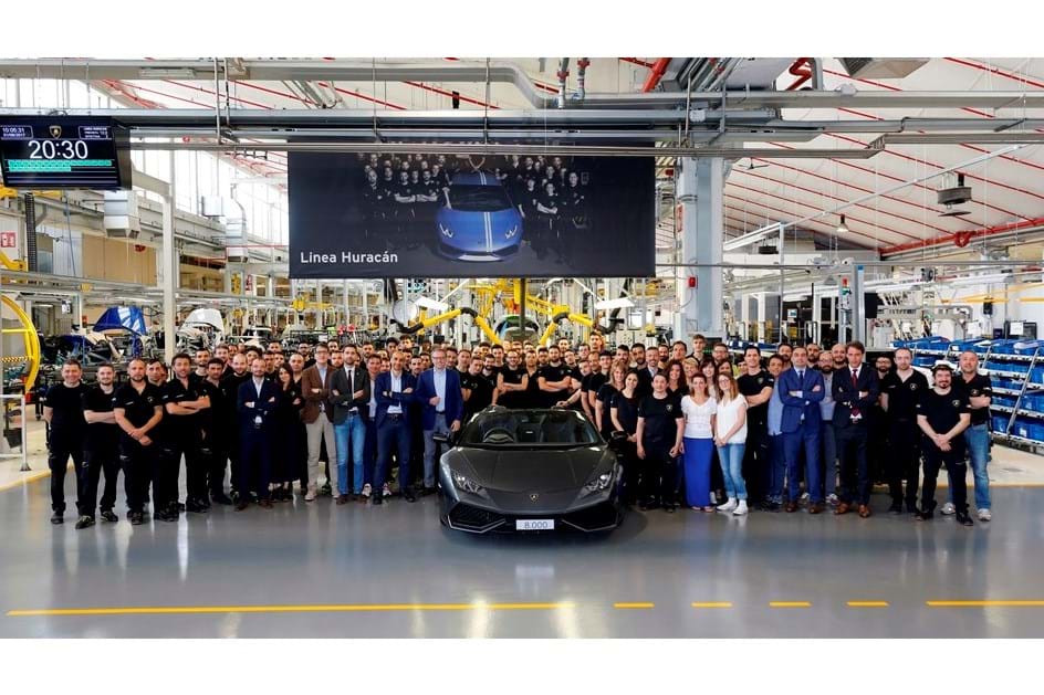 Lamborghini fez 8000 Huracán em três anos!