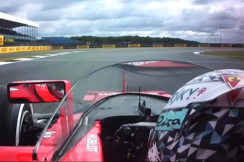 Vettel já testou o “shield” em Silverstone