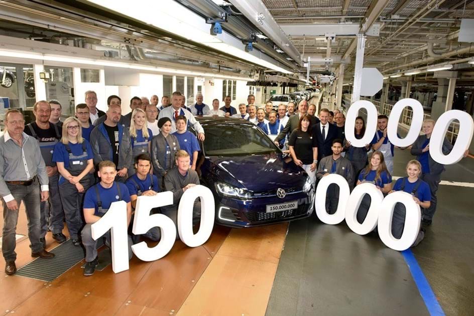 VW número 150 milhões sai da fábrica de Wolfsburgo 