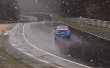 Andar no Nurburgring com um BMW M3 enquanto neva só podia correr mal…