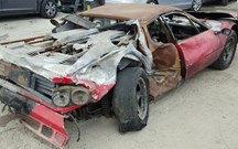 Ferrari 512 BB destruído em incêndio comprado por 33.300 euros