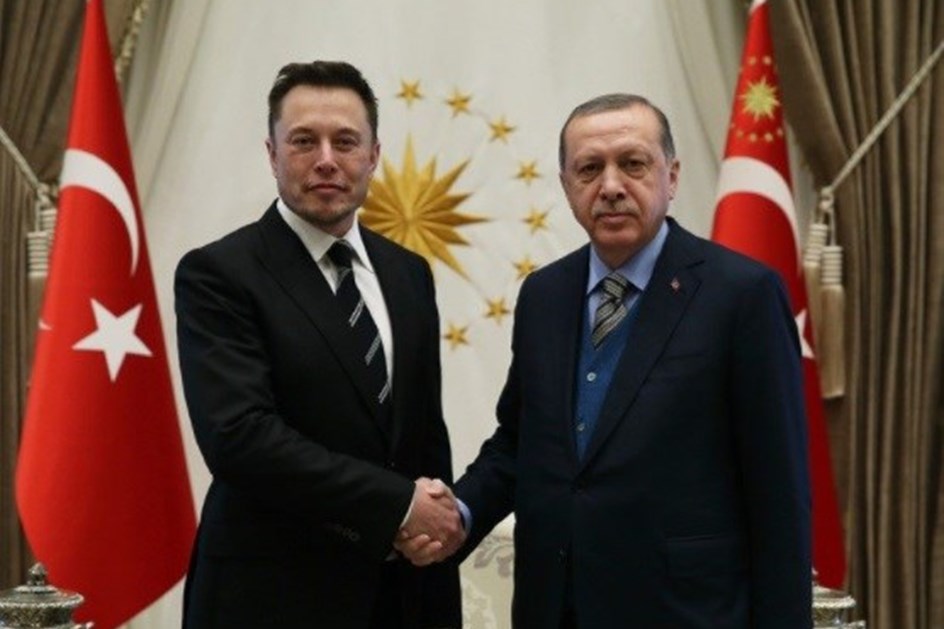 Elon Musk reuniu-se com o presidente da Turquia