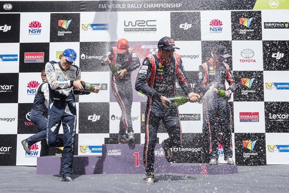 WRC Rali da Austrália: Melhores imagens da festa de Neuville e da Hyundai