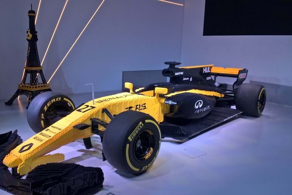 Lego precisou de 600 mil peças para construir este Renault F1