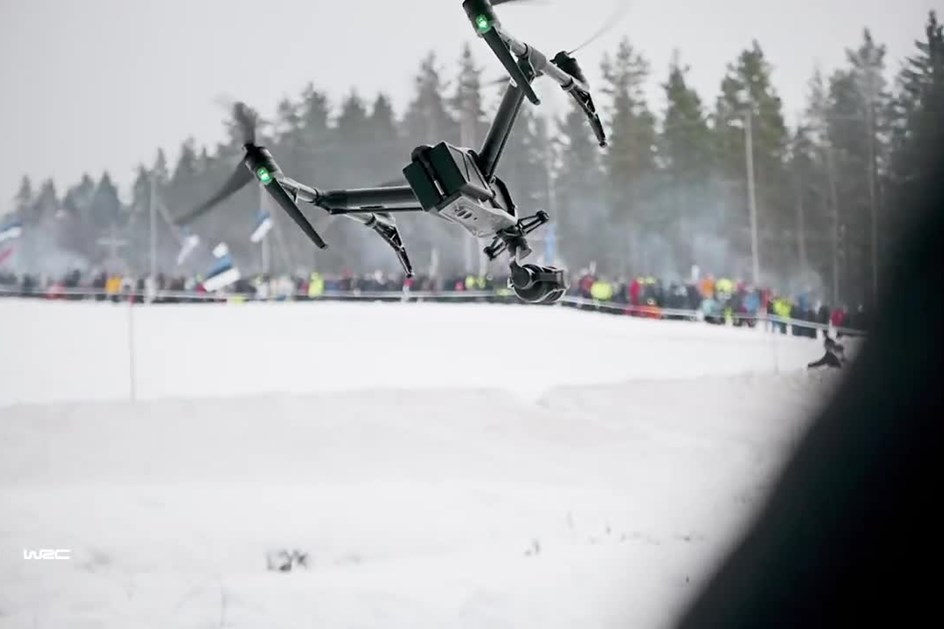 WRC: Rali da Suécia visto por um drone