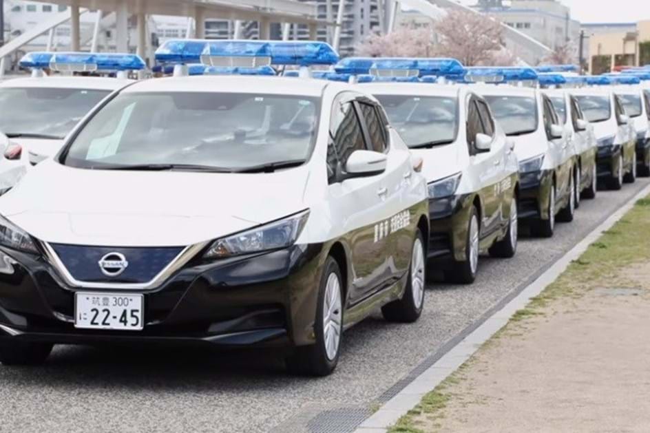 22 novos Nissan Leaf ao serviço da polícia japonesa
