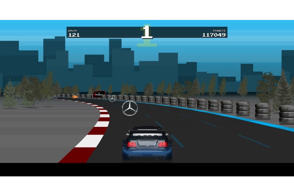 Experimente o novo jogo online da Mercedes!