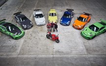 Sete gerações do Porsche 911 GT3 nas estradas da ilha de Man