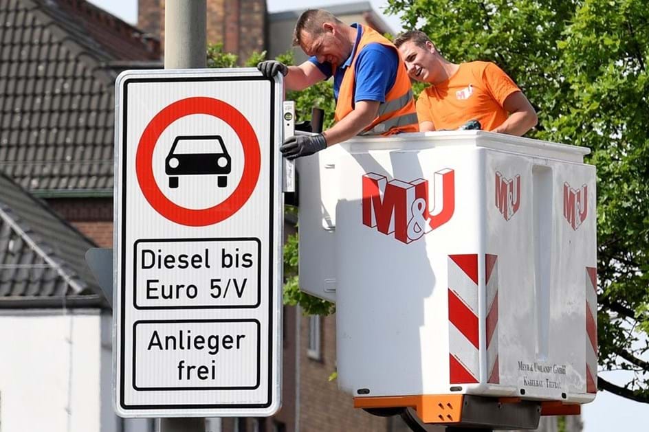 Centro de Hamburgo vedado a motores diesel