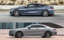 BMW Série 8 e Mercedes Classe S Coupé: rivais alemães lado-a-lado!