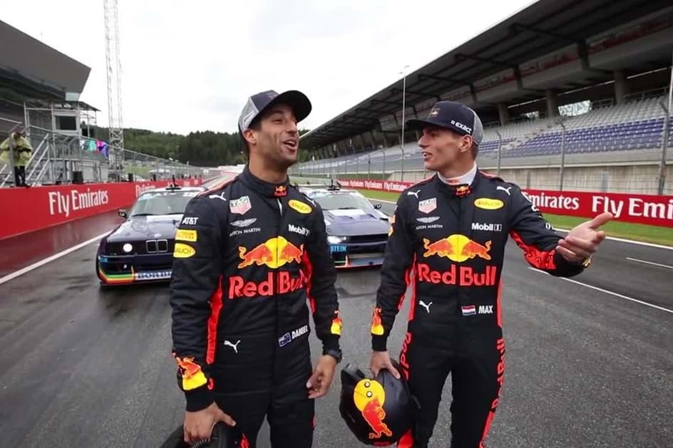 Ricciardo e Verstappen receberam aula especial dos “Driftbrothers”
