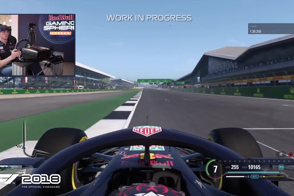 Verstappen "voou" no G.P. de Silverstone... virtual!
