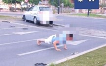 Condutor alcoolizado faz flexões para “enganar” Polícia