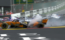 F1: Impressionante acidente no G.P. da Bélgica vai sair muito caro às equipas