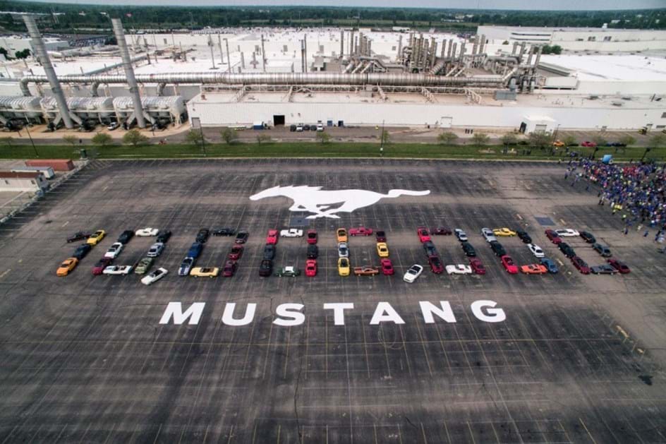 Ford celebrou assim a produção do Mustang número 10 milhões
