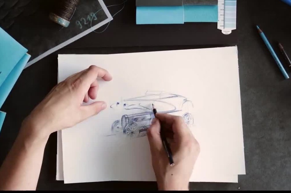 Silhueta do novo Bugatti Divo revela forma radical