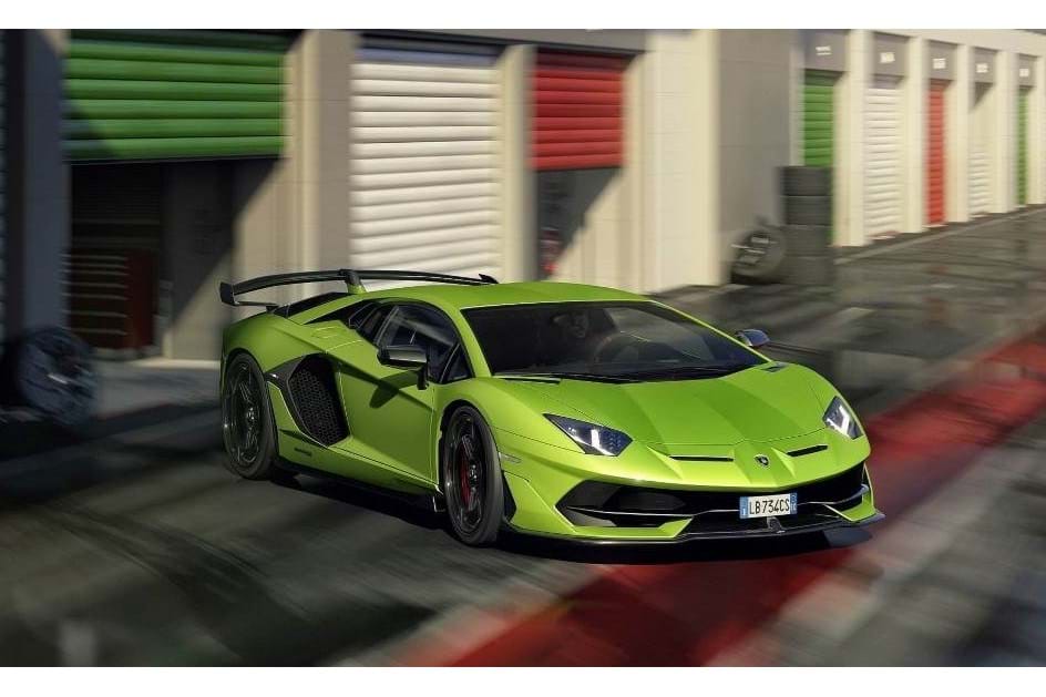 Lamborghini Aventador SVJ de 770 cv lado a lado com um caça - Drive-in -  Aquela Máquina