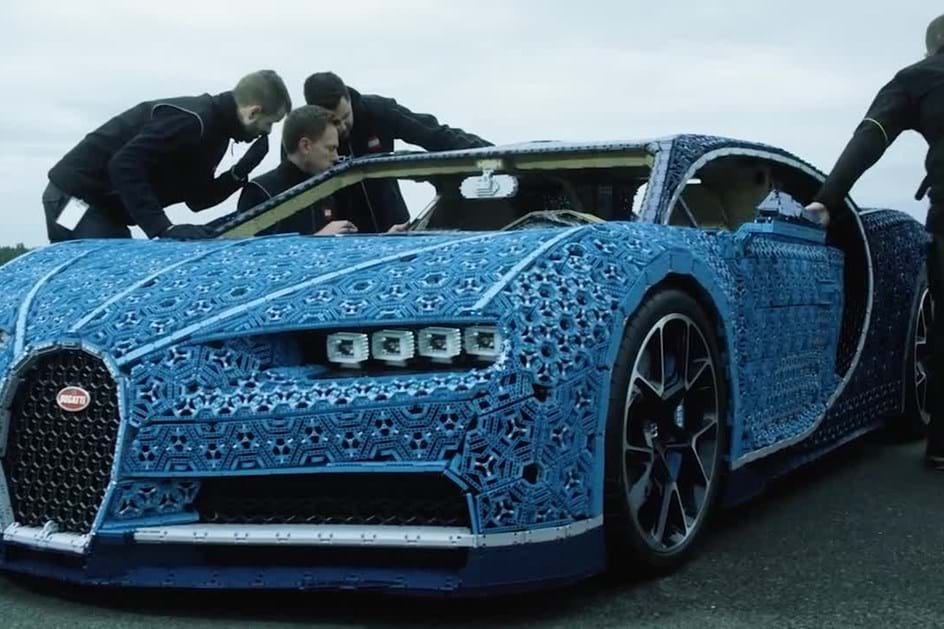 Veja como foi feito o Bugatti Chiron em LEGO!
