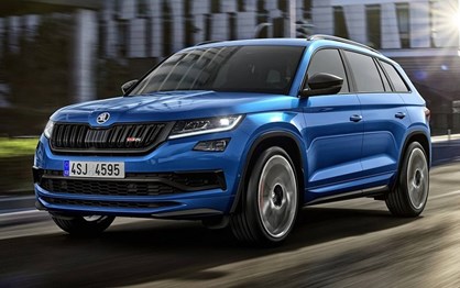 Skoda Kodiaq RS foi mostrado antes da apresentação no Salão de Paris