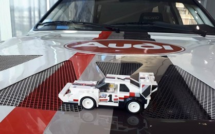 Pequeno Audi em Lego conheceu o “irmão” de tamanho real!