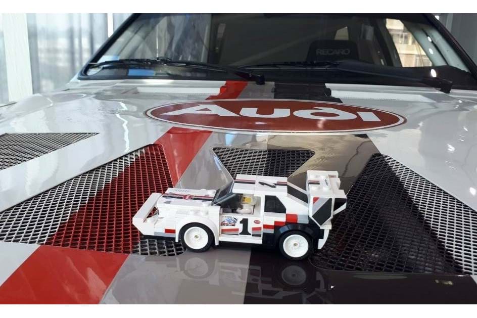 Pequeno Audi em Lego conheceu o “irmão” de tamanho real!