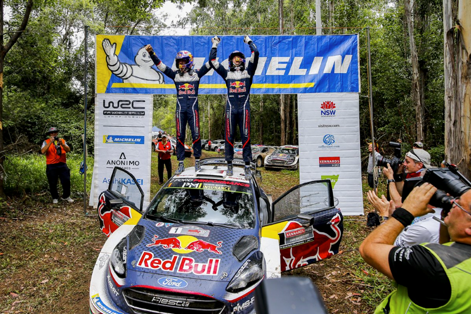 WRC Rali da Austrália: As melhores imagens dos títulos de Ogier e da Toyota