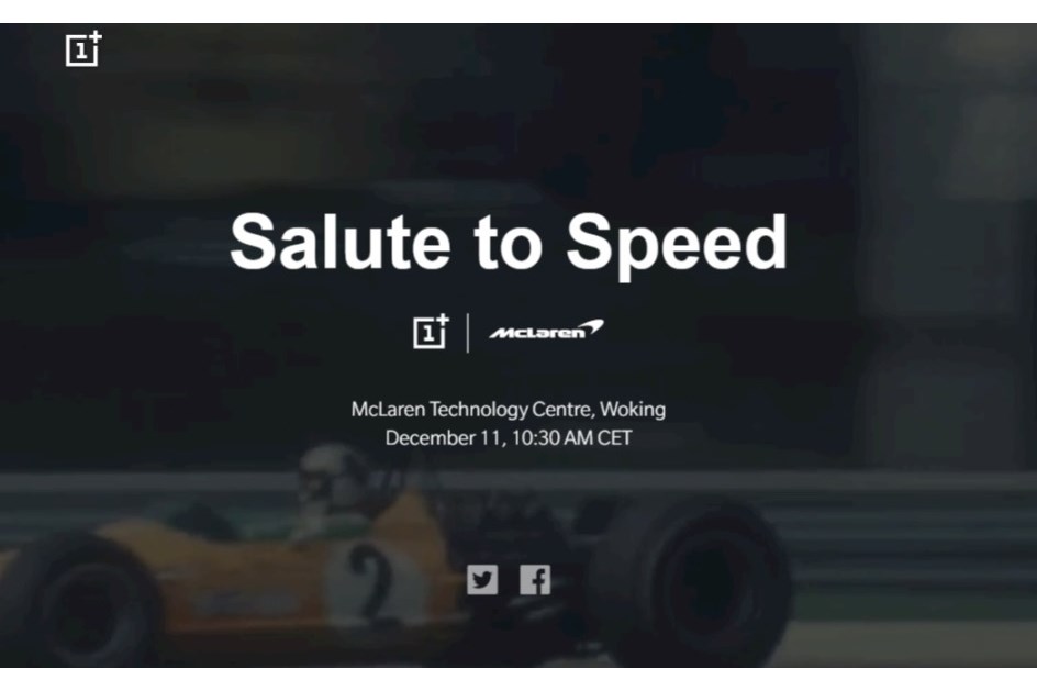 OnePlus e McLaren vão lançar “smartphone” no dia 11 de Dezembro