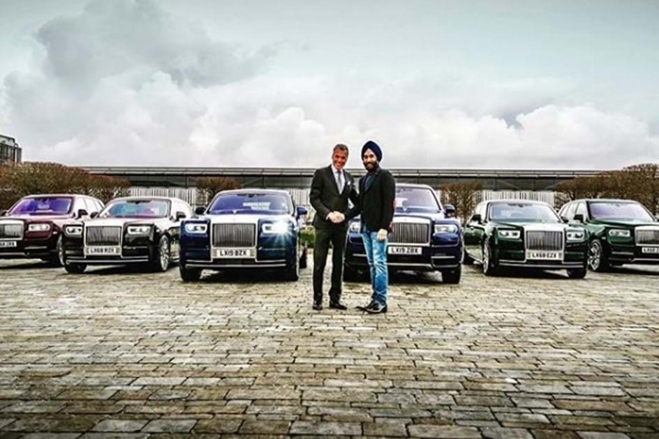 Milionário tem 20 Rolls-Royce em cores diferentes para combinar com os seus turbantes