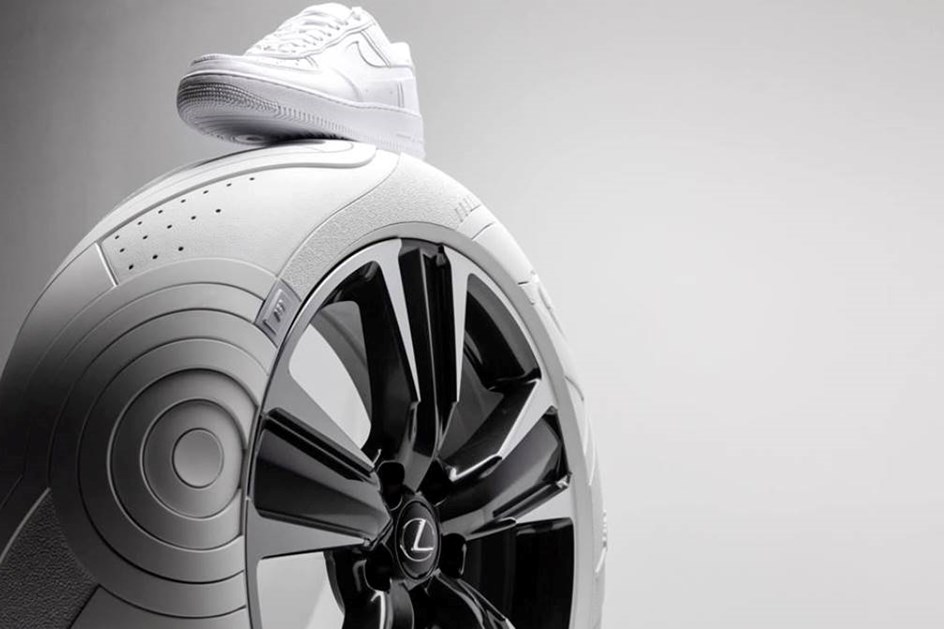 Os pneus deste Lexus UX são inspirados nos ténis Nike Air Force 1