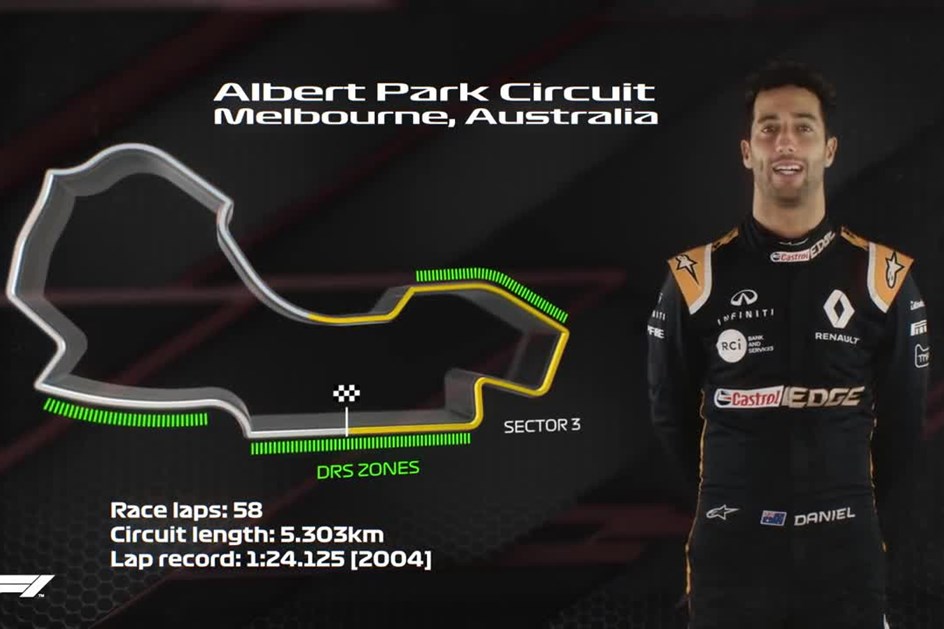 F1: Ricciardo apresenta Circuito de Melbourne antes do G.P. da Austrália