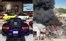 Explosão de gás destrói maior colecção da Porsche nos EUA