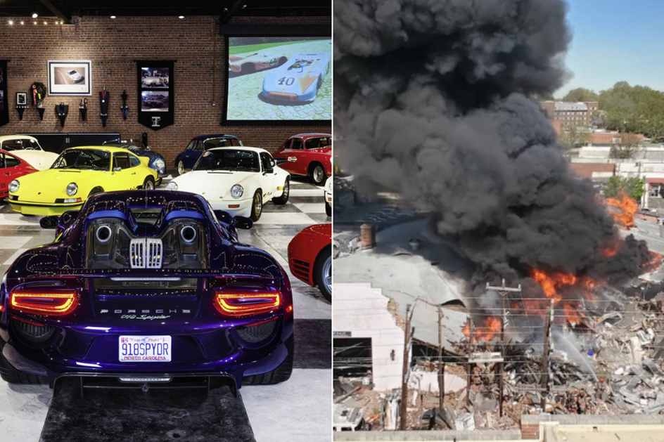Explosão de gás destrói maior colecção da Porsche nos EUA