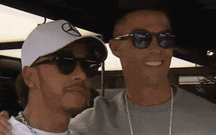 Cristiano Ronaldo passou pelo Mónaco e esteve com Lewis Hamilton