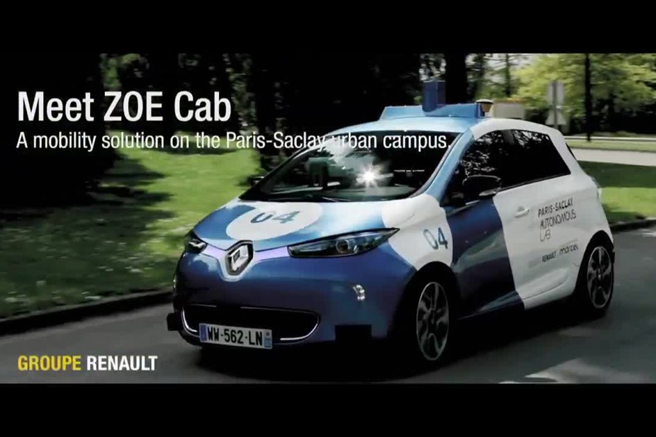 Quatro Renault ZOE foram transformados em táxis autónomos