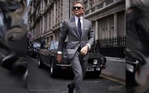 Aston Martin V8 Vantage em Londres nas filmagens do novo James Bond