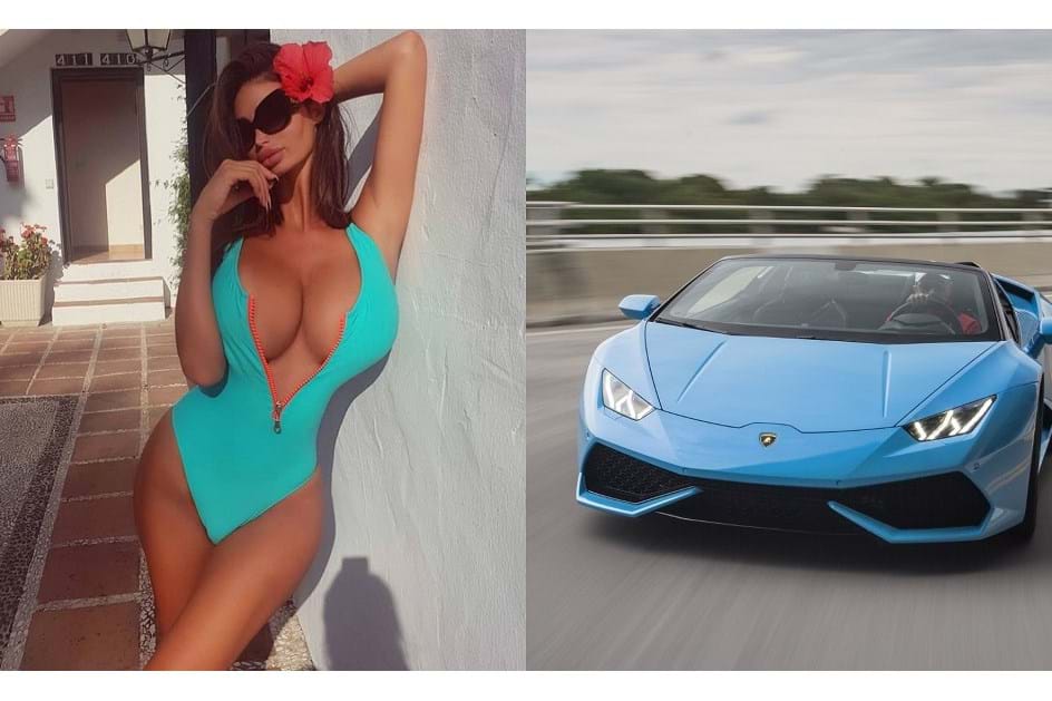 "Coelhinha" da Playboy atira Lamborghini para a piscina
