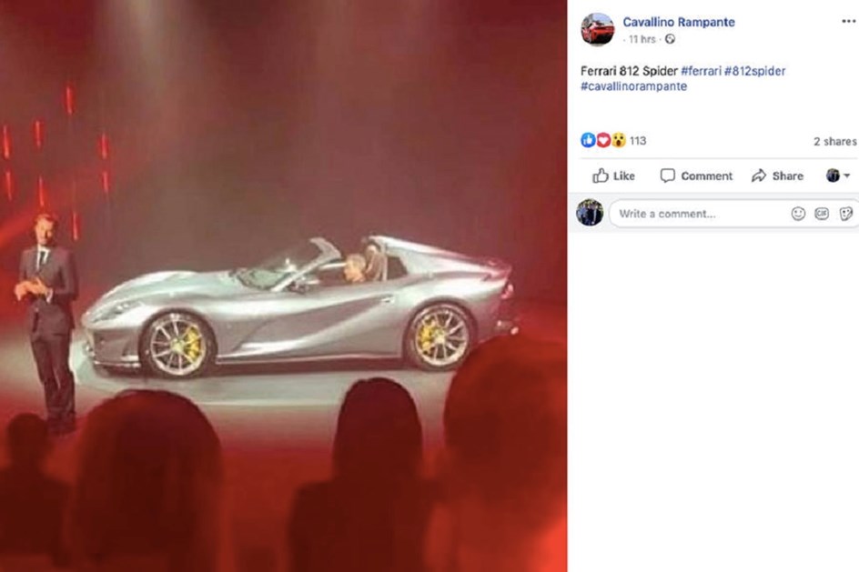 Ferrari deixa "fugir" novos descapotáveis para as redes sociais
