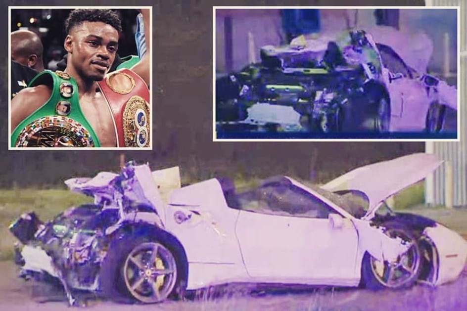 Campeão de boxe "cuspido" de Ferrari em acidente