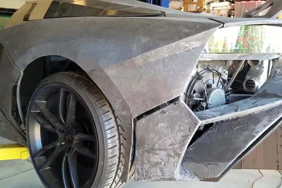 Lamborghini Aventador construído com peças 3D: afinal ele anda!