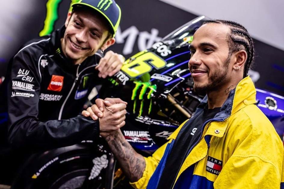 F1 x MotoGP: Hamilton e Valentino Rossi vão trocar de 'máquinas'