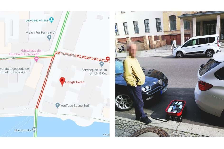 Google Maps: artista alemão provoca "engarrafamento" virtual
