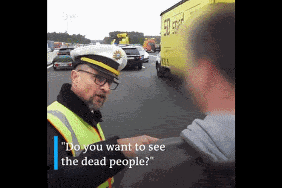 Pedagogia: polícia alemã multa mirones que fotografam acidentes