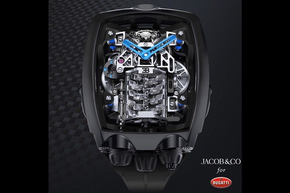Espectacular: motor W16 da Bugatti num relógio de 257 mil euros
