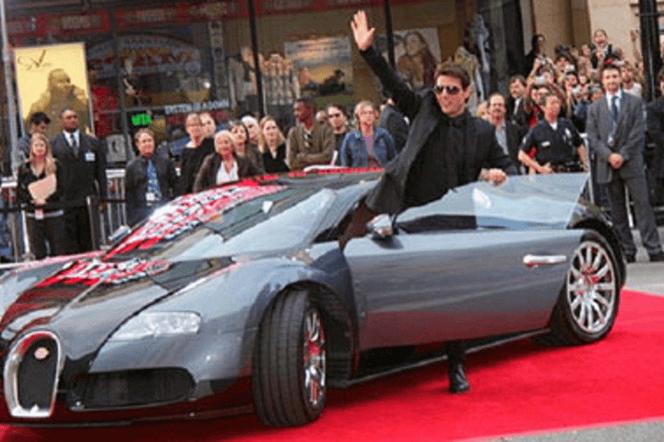 Sabia que Tom Cruise está na lista negra da Bugatti?